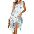 thumbnail image 6 of Floral Sleeveless Midi Dress for Women Summer Casual Tank A Line Dress Vacation Sundress, 6 of 7