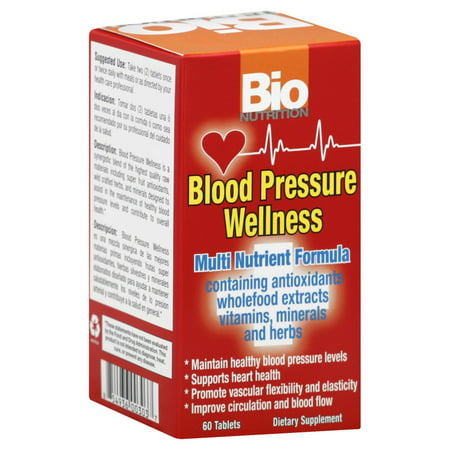 Bio Nutrition Blood Pressure Wellness - 60 (Best Time To Take Blood Pressure Tablets)