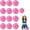 Mixed Pink, variant on 12 Pcs Cheerleading poms,pom poms Cheerleading with Finger Holes Metallic Foil Cheer Pom Pomsfor Dance, Matches, Team Spirit Sports (Mixed Blue)