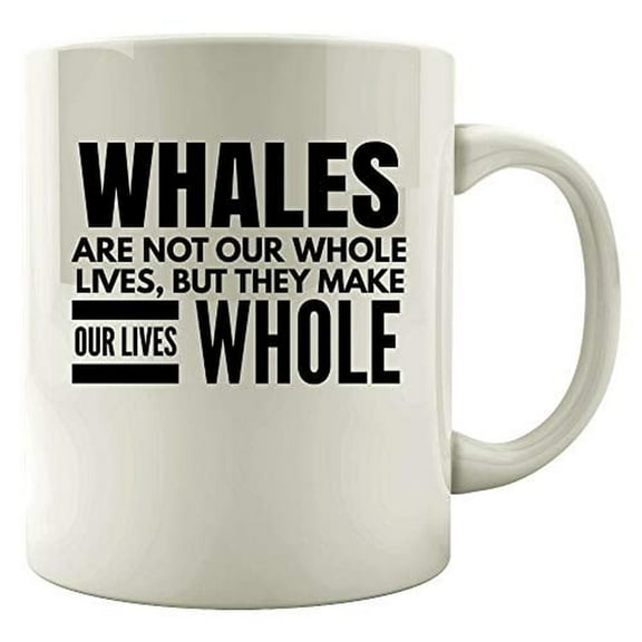 Killer Whale 11 oz Coffee Mug - Sperm & Humpback Themes White Ceramic Gift