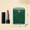 thumbnail image 2 of Lipstick Case With Mirror For Purse, Pu Leather Cosmetic Bag Travel Makeup Mini Bag Lipstick Holder Black, 2 of 4