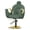 Green/Gold, variant on Tzou Hydraulic Barber Chair w/Recline & 360° Rotation – 109°-136° Salon Chair, Height Adjustable (20.5"-26.4") for Haircuts, Shaves, Spa | Memory Foam PU Leather