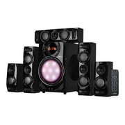 beFree Sound 5.1 Channel Surround Sound Bluetooth Speaker System in Black