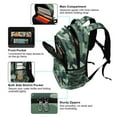 thumbnail image 5 of FORMRS Unisex Backpack Elementary School Travel Bookbag with Reflective Stripes, Forest Camouflage Pattern, 5 of 7