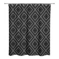 thumbnail image 2 of Creative Products Black Diamond Grid 71x74 Shower Curtain, 2 of 2