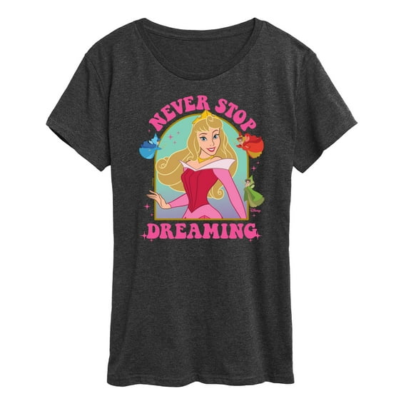 Disney Princess - Sleeping Beauty Aurora Never Stop Dreaming - Women's Short Sleeve Graphic T-Shirt