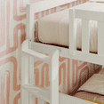 thumbnail image 5 of Max & Lily Solid Wood Bunk Bed, Twin over Full with Ladder on End for Kids, White, 5 of 12