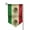 Sharp Corner, variant on Garden Flag Mexico-Mexican Double Sided Small Yard Holiday Garden Flag for Outside Decor 12.5x18 Inch Square