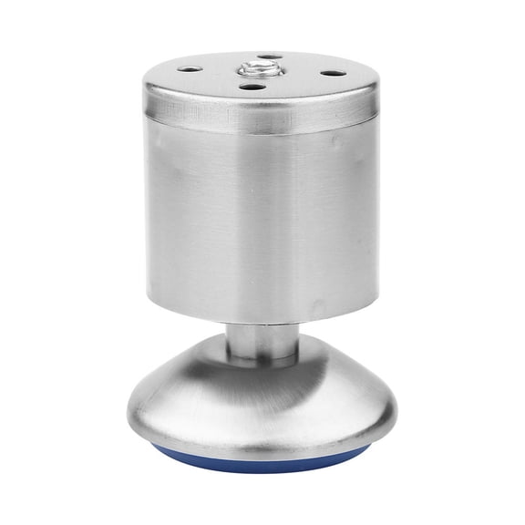 YAHHU 4-Piece Adjustable Height Stainless Steel Cabinet Legs, 50x80mm, 300kg Capacity, Rubber Sole, Polished Finish