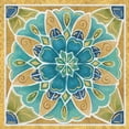 thumbnail image 2 of Brissonnet, Daphne 26x26 White Modern Wood Framed Museum Art Print Titled - Free Bird Mexican Tiles IV, 2 of 4