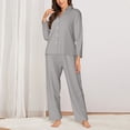 thumbnail image 2 of Fotbe Gary Conjunto de Pijama de Manga Larga para Mujer con Estampado, Ropa de Dormir de 2 Piezas, Conjunto de Casa Suave y Cómodo con Bolsillos-XX-Large, 2 of 7