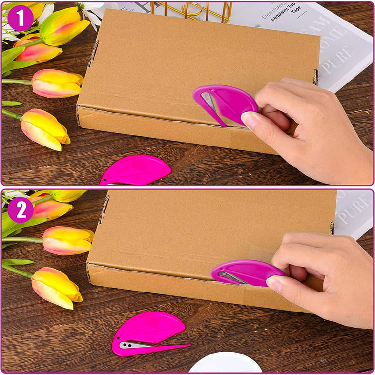3pcs Desk Letter Openers, Plastic Envelope Opener Slitter Secure And  Efficient Mail Opener Tool