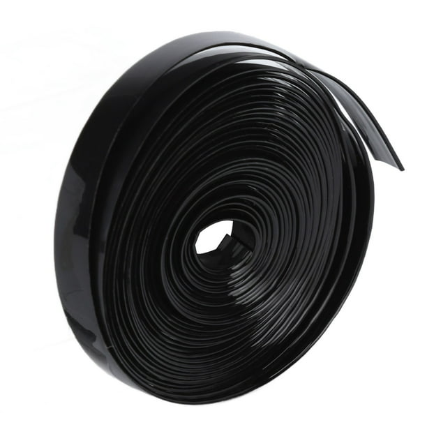 Cinta adhesiva de queratina para extensiones de cabello de 9 mm de ancho, fuerte adherencia, larga duración, color negro