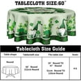 thumbnail image 6 of St Patrick''s Day Tablecloth Round 60 Inch Green Shamrock Tablecloth St Patricks Tablecloth Wrinkle Resistant Washable Farmhouse for Kitchen Holiday Picnic Party Dinner Room Indoor Outdoor Decor, 6 of 6