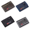 thumbnail image 3 of Man Wallets Purse with Coin Pocke Trifold Short Card Letters Print Money Folder Bag Nylon Fabric Fashion Teenager Black, 3 of 9