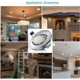 thumbnail image 5 of Downlights LED redondos ajustables ultradelgados de 5w Blanco cálido 3000k 470lm 230v Ip44 Iluminación empotrada de techo para baño, cocina, sala de estar (paquete de 5),11 Feliz Sencillez, 5 of 5