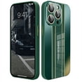 thumbnail image 1 of SaniMore Designed for iPhone 14 Pro Case (2022), Shockproof TPU Slim Case Built-in One-Piece Lens Film Anti-Drop Armor Protection Cover for Apple iPhone 14 Pro 6.1-inch, Darkgreen, 1 of 8