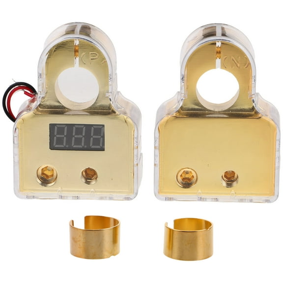 HOMEMAXS 1 Set Battery Terminal Connectors Positive Negative Battery Terminals Heavy Duty Car Battery Terminal Top Post Multiple Battery Terminal For Car Marine Boat