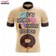 thumbnail image 3 of Maillot de ciclismo Donut Give Up para hombre, manga corta, reflectante, para ciclismo de montaña, para descenso, equipo profesional, novedad de verano, 3 of 5