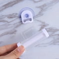 thumbnail image 3 of Miangastore Presse-Dentifrice Réutilisable à Roulettes Mural Distributeur de Dentifrice Ventouse Support Suspendu pour Maison Salle de Bain Hôtel (Blanc), 3 of 8