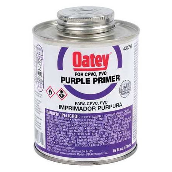 Oatey 30757 House Primers, 16 Fl Oz (Pack of 1), Purple