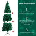 thumbnail image 3 of LAZY BUDDY 9FT Pre-Lit Optical Fiber Christmas Tree, Artificial Xmas Tree with 380 Multicolor LED Lights, for Holiday Home Decoration, 3 of 10