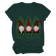 thumbnail image 1 of Camisas Navideñas Para Mujer Casual Cuello Redondo Manga Corta Árbol de Navidad Impreso Top Odeerbi ODB205745, 1 of 6