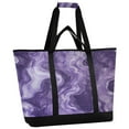 thumbnail image 2 of Large Hand-held Ice Pack Picnic Bag Insulation and Refrigeration Suitable for Shopping Picnics and Camping Purple Lava, 2 of 8