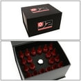 thumbnail image 6 of J2 Engineering LN-T7-017-125-RD J2 Engineering 7075 -T6 Forged Aluminum M12 x 1.25 20Pcs 90mm Spiked End Lug Nut w/ Socket Adapter ( Red ), 6 of 6