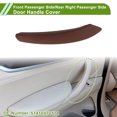 thumbnail image 2 of Cubierta de tirador de panel de puerta del lado del pasajero delantero y lado trasero derecho para BMW X5 2008-2013 No.51416970174 Marrón rojizo ABS PC 1 Pc, 2 of 6