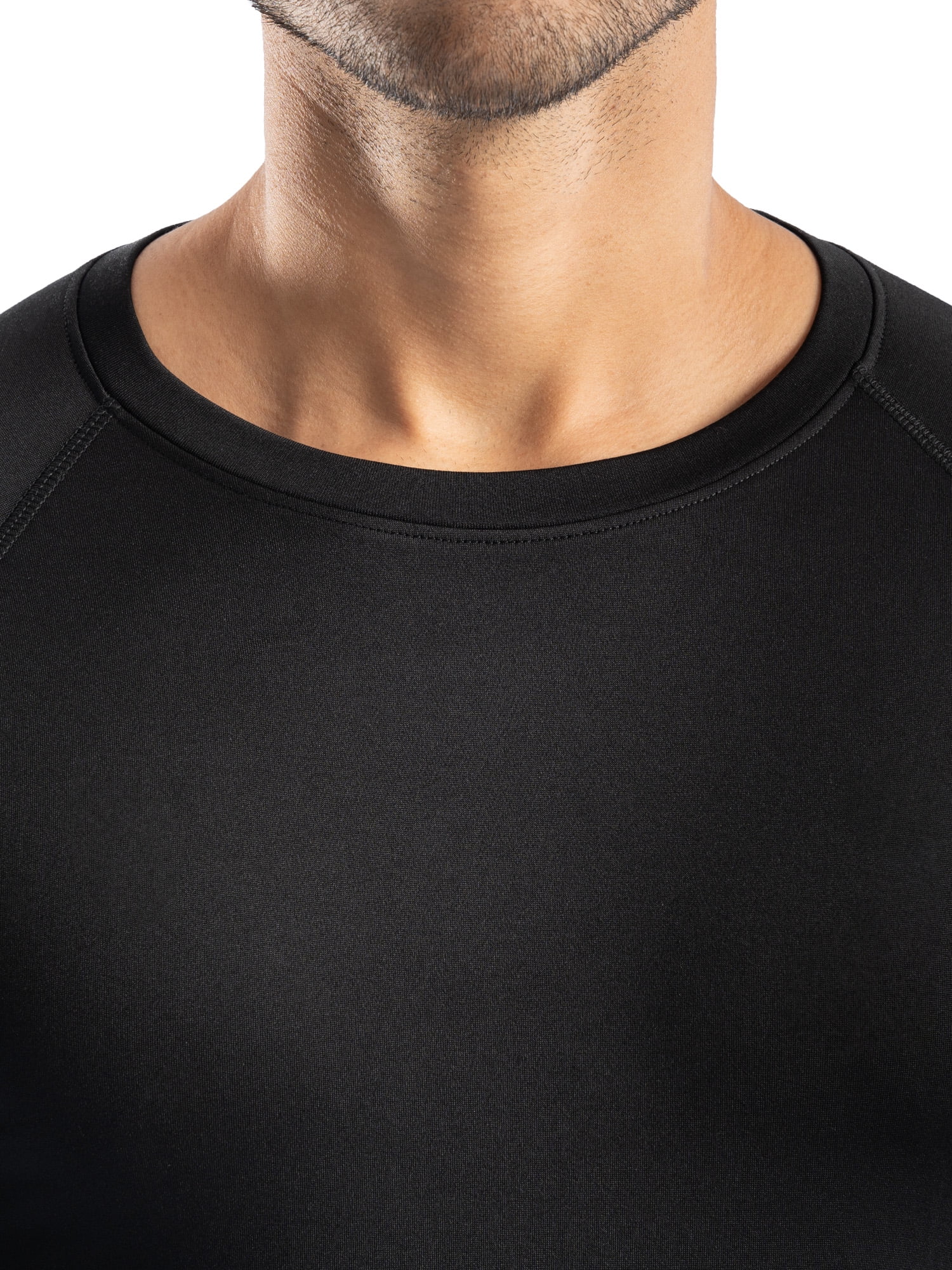 Realtree Men's Heavyweight Fleece Base Layer Thermal Shirt, Black, XL