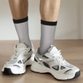 thumbnail image 4 of Uemuo Gary Pattern Women's Crew Socks, Soft Durable Breathable Moisture-Wicking with Odor Control Cotton socks, 4 of 9
