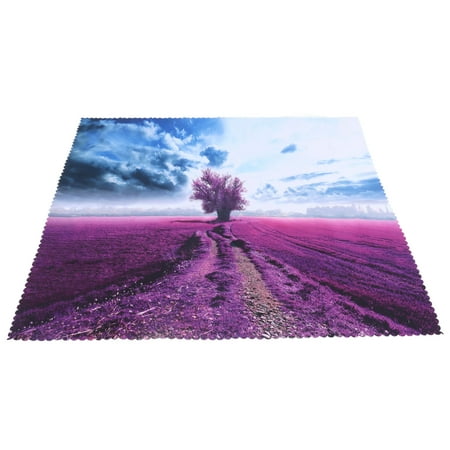 

Rectangle Tablecloth Table Cover Casual Decorative For Kitchens Red Trees Grass Pattern