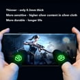 thumbnail image 4 of 2 Uds Cubierta Dedo Antideslizante Luminoso Controlador Juego Guantes Pulgar para PUBG Mobile, 4 of 9
