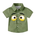 thumbnail image 4 of Piuwrlz 8 Boys Short polo Sleeve Teen Funny Graphic Shirts Tops Boy Funny Graphic Shirts Tops Pullover T Shirts Army Green Size 8 Years, 4 of 9