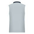 thumbnail image 3 of Njoeus White T Shirts for Men Boys Shirts Men's Casual Summer Gym Workout Running Tank Tops Sleeveless T-Shirt Lapel Collar Sports Tees Blouse & Shirt Men's Tank Tops, 3 of 5
