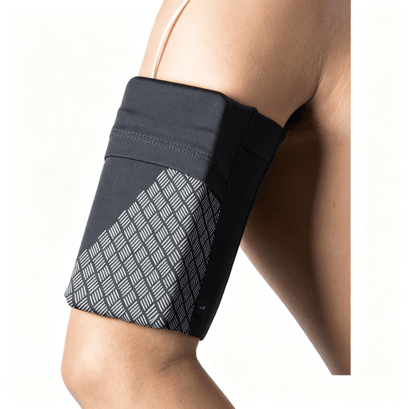 BESTSKY Universal Sports Armband Cell Phone Armband Sleeves Running Armband for Exercise Workout, Compatible with Iphone 17/17Plus/Pro/16/15/15Plus/14 All Phones (Large, Black)