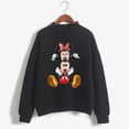 thumbnail image 1 of Sudaderas con capucha navideñas de cuello alto, sudadera de dibujos animados Kawaii de Minnie, Sudadera con capucha de Mickey Mouse de Disney, ropa para niña, sudaderas superiores, 1 of 5