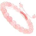 thumbnail image 1 of Surrme Natural Healing Power Gemstone Crystal Beads Unisex Adjustable Macrame Bracelets 8mm, 1 of 4