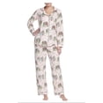 thumbnail image 1 of Pyjama à Imprimé Classique Bedhead pour Femmes, Taille Très Petite – Blanc, 1 of 5