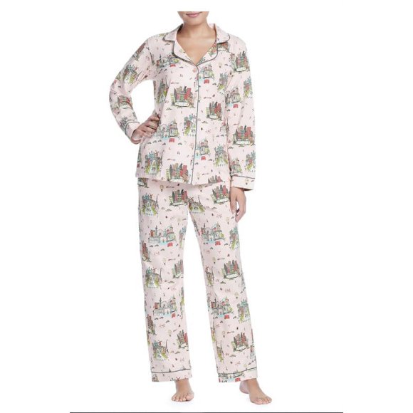 Pyjama à Imprimé Classique Bedhead pour Femmes, Taille Très Petite – Blanc