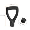thumbnail image 2 of Uxcell Shovel D Grip Handle 1-1/4""(32mm) Inner Dia. ABS Spade Snow Shovels, Black, 2 of 6