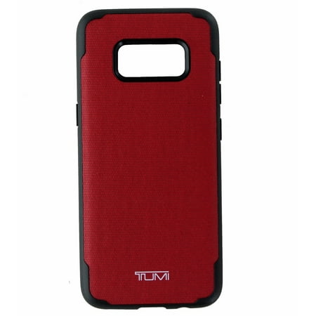 TUMI Coated Canvas Co-Mold Case Cover for Samsung Galaxy S8 - Red / Black