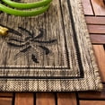 thumbnail image 3 of SAFAVIEH Courtyard Charles Floral Indoor/Outdoor Area Rug, Coffee/Black, 8' x 11', 3 of 8