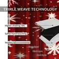 thumbnail image 6 of Christmas Curtains, Geometric Snow Scene Pattern Kids Blackout Pinch Pleated Curtains, Filter Light Energy Saving Long Drapes for Bedroom Living Room Kitchen Indoor Outdoor Window-W84xL84in, 6 of 6