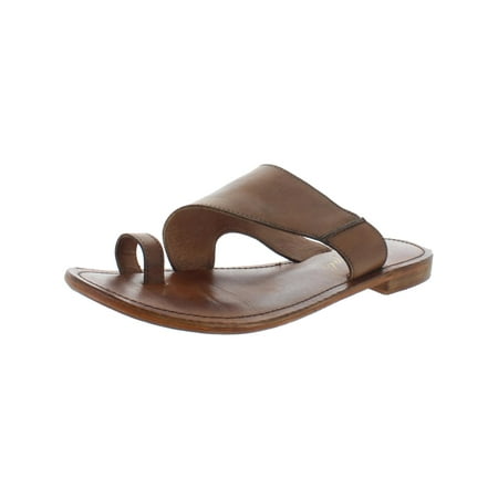 

Free People Womens Sant Antoni Leather Toe Loop Slide Sandals