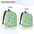 thumbnail image 2 of Rateoe Cartoon Avocado Pattern Durable Canvas Backpack for Men & Women – Stylish & Lightweight – Adjustable Straps, Multiple Pockets – Fits 15-17 Inch LaptopsSmall, 2 of 5