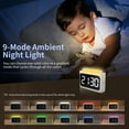 thumbnail image 3 of LinenLoon Réveil Numérique de Chevet avec Veilleuse 7 Couleurs : Écran LED 4,72 Pouces avec Double Alarme Forte, Répétition, 12/24H, Volume et Luminosité Réglables, Horloge Alimentée par le Secteur pour Adultes Aînés Enfants, 3 of 5