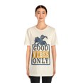 thumbnail image 4 of Good Vibes Only Unisex Bella + Canva Jersey Short Sleeve Tee, 4 of 12