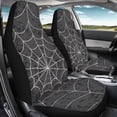 thumbnail image 3 of Yuyamidu Halloween Cobweb Car Front Seat Covers Waterproof Car Seat Covers Front Seats Only Stretch Polyester Fabric Cover Easy to Install Universal Fit for Most Vehicle, 3 of 7
